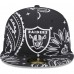 Бейсболка Las Vegas Raiders New Era Black Paisley 59FIFTY