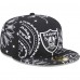 Бейсболка Las Vegas Raiders New Era Black Paisley 59FIFTY