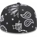 Бейсболка Las Vegas Raiders New Era Black Paisley 59FIFTY