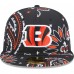 Бейсболка Cincinnati Bengals New Era Paisley 59FIFTY Fitted - Black