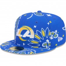 Бейсболка Los Angeles Rams New Era Paisley 59FIFTY - Royal