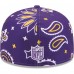 Бейсболка Minnesota Vikings New Era Purple Paisley 59FIFTY