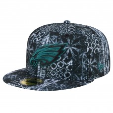 Бейсболка Philadelphia Eagles New Era Shibori 59FIFTY - Black