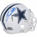 CeeDee Lamb Dallas Cowboys Autographed Fanatics Authentic Riddell White 2022 Alternate Speed Mini Helmet