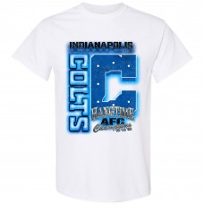 Unisex Indianapolis Colts Hangtime White Airbrush T-Shirt