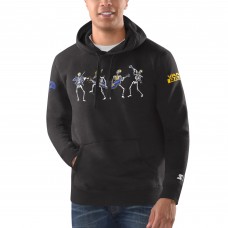 Los Angeles Rams Starter Black Vamos Rams Pullover Hoodie Los Angeles Rams Starter Black Vamos Rams Pullover Hoodie