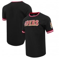 Футболка San Francisco 49ers Pro Standard Classic Chenille Double Knit - Black