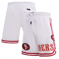 Шорты San Francisco 49ers Pro Standard Classic Chenille Double Knit - White