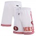 Шорты San Francisco 49ers Pro Standard Classic Chenille Double Knit - White