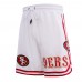 Шорты San Francisco 49ers Pro Standard Classic Chenille Double Knit - White