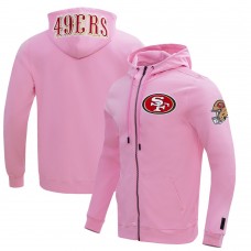 Толстовка на молнии San Francisco 49ers Pro Standard Classic Chenille Double Knit - Pink