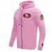 Толстовка на молнии San Francisco 49ers Pro Standard Classic Chenille Double Knit - Pink