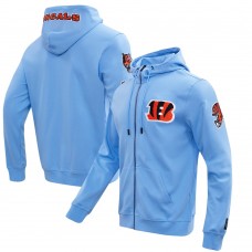 Толстовка на молнии Cincinnati Bengals Pro Standard Classic Chenille Double Knit - White