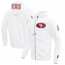 Толстовка на молнии San Francisco 49ers Pro Standard Classic Chenille Double Knit - White