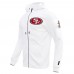 Толстовка на молнии San Francisco 49ers Pro Standard Classic Chenille Double Knit - White