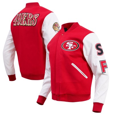 Куртка на кнопках San Francisco 49ers Pro Standard Classic Wool Varsity - Scarlet