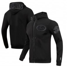 Толстовка на молнии San Francisco 49ers Pro Standard Triple Black Double Knit - Black