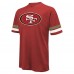 Футболка Brock Purdy San Francisco 49ers Majestic Threads Name & Number Oversize Fit - Scarlet