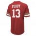 Футболка Brock Purdy San Francisco 49ers Majestic Threads Name & Number Oversize Fit - Scarlet