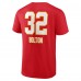 Футболка Nick Bolton Kansas City Chiefs Wordmark Player Name & Number - Red
