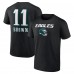 Футболка A.J. Brown Philadelphia Eagles Wordmark Player Name & Number - Black Футболка A.J. Brown Philadelphia Eagles Wordmark Player Name & Number - Black