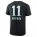 Футболка A.J. Brown Philadelphia Eagles Wordmark Player Name & Number - Black