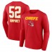Kansas City Chiefs Creed Humphrey Red Wordmark Player Name & Number Long Sleeve T-Shirt