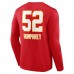 Kansas City Chiefs Creed Humphrey Red Wordmark Player Name & Number Long Sleeve T-Shirt