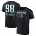 Футболка Jalen Carter Philadelphia Eagles Wordmark Player Name & Number - Black Футболка Jalen Carter Philadelphia Eagles Wordmark Player Name & Number - Black