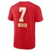 Футболка Harrison Butker Kansas City Chiefs Wordmark Player Name & Number - Red