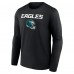 Футболка с длинным рукавом Darius Slay Jr. Philadelphia Eagles Wordmark Player Name & Number - Black
