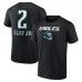 Футболка Darius Slay Jr. Philadelphia Eagles Wordmark Player Name & Number - Black