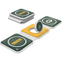 Green Bay Packers Keyscaper Personalized 3-in-1 Foldable Charger