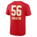 Футболка George Karlaftis Kansas City Chiefs Wordmark Player Name & Number - Red