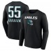 Футболка с длинным рукавом Brandon Graham Philadelphia Eagles Wordmark Player Name & Number - Black