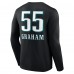 Футболка с длинным рукавом Brandon Graham Philadelphia Eagles Wordmark Player Name & Number - Black