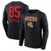 San Francisco 49ers George Kittle Black Wordmark Player Name & Number Long Sleeve T-Shirt
