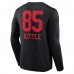 San Francisco 49ers George Kittle Black Wordmark Player Name & Number Long Sleeve T-Shirt