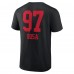 Футболка Nick Bosa San Francisco 49ers Wordmark Player Name & Number - Black