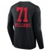Футболка с длинным рукавом Trent Williams San Francisco 49ers Wordmark Player Name & Number - Black