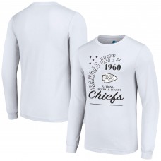 Футболка с длинным рукавом Kansas City Chiefs Starter Arch City - White