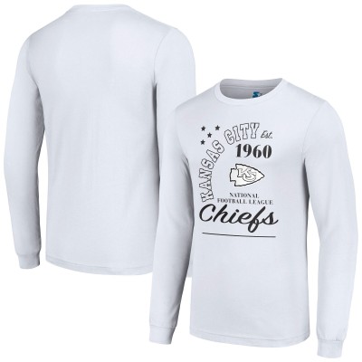Футболка с длинным рукавом Kansas City Chiefs Starter Arch City - White
