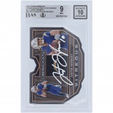 Justin Herbert Los Angeles Chargers Autographed 2021 Panini Obsidian Etch Orange White Paint #V-21 #/25 Beckett Fanatics Witnessed Authenticated 9/10 Card
