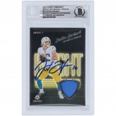 Justin Herbert Los Angeles Chargers Autographed 2022 Panini Luminance Relic #BBE-JHE Beckett Fanatics Witnessed Authenticated 10 Card