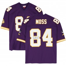 Randy Moss Minnesota Vikings Autographed Fanatics Authentic Purple Mitchell & Ness Replica Jersey