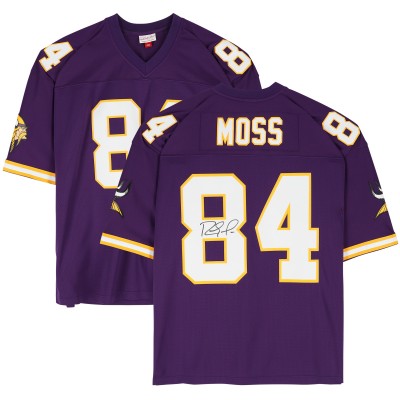 Randy Moss Minnesota Vikings Autographed Fanatics Authentic Purple Mitchell & Ness Replica Jersey