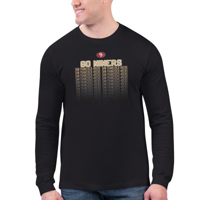 Футболка с длинным рукавом San Francisco 49ers Starter Slogan - Black