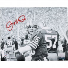 Joe Montana San Francisco 49ers Autographed Fanatics Authentic 8 x 10 Black & White Warm Up Photograph