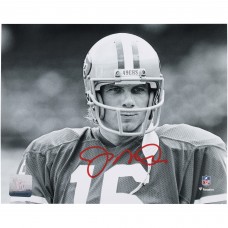 Joe Montana San Francisco 49ers Autographed Fanatics Authentic 8 x 10 Black & White Close Up Photograph