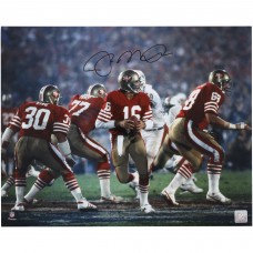 Joe Montana San Francisco 49ers Autographed Fanatics Authentic 16 x 20 Super Bowl XIX Dropback Photograph